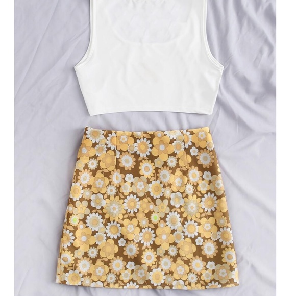 Floral Print Tank Top & Skirt Set - Picture 5 of 5